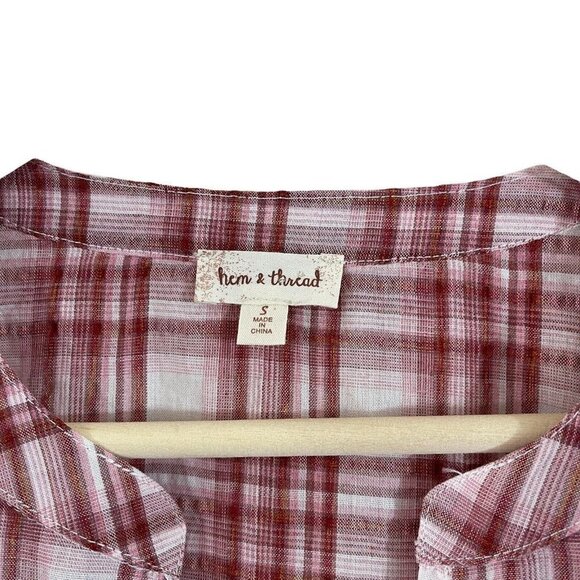 NEW Hem & Thread Small Duster Top Open Front Long Sleeve 3/4 Tabs NEW - Picture 4 of 12